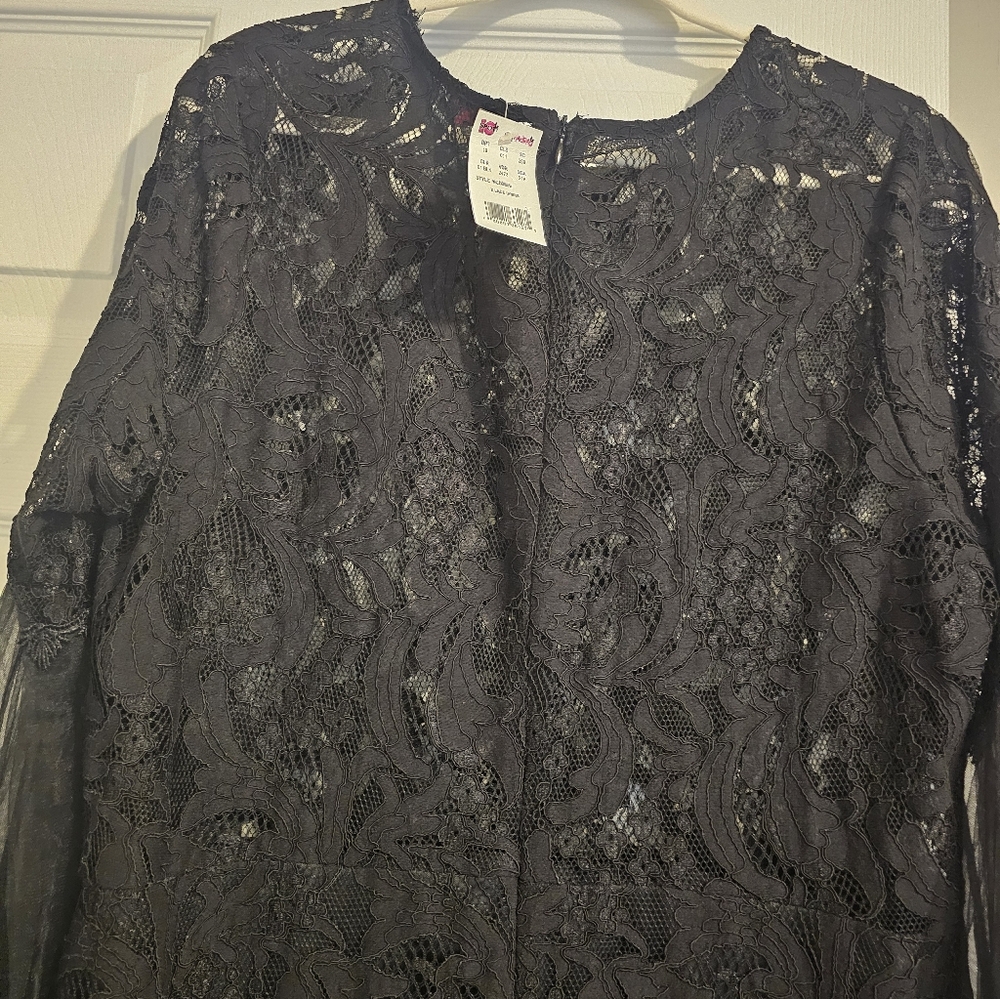 MadRag NWT Women's Black Lace Cocktail Dress Sz XL - Picture 9 of 16